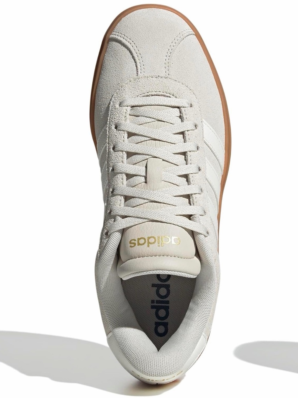 adidas Women's Cream Suede Platform Sneaker with Gum-Textured Sole. NWOT - Picture 2 of 3